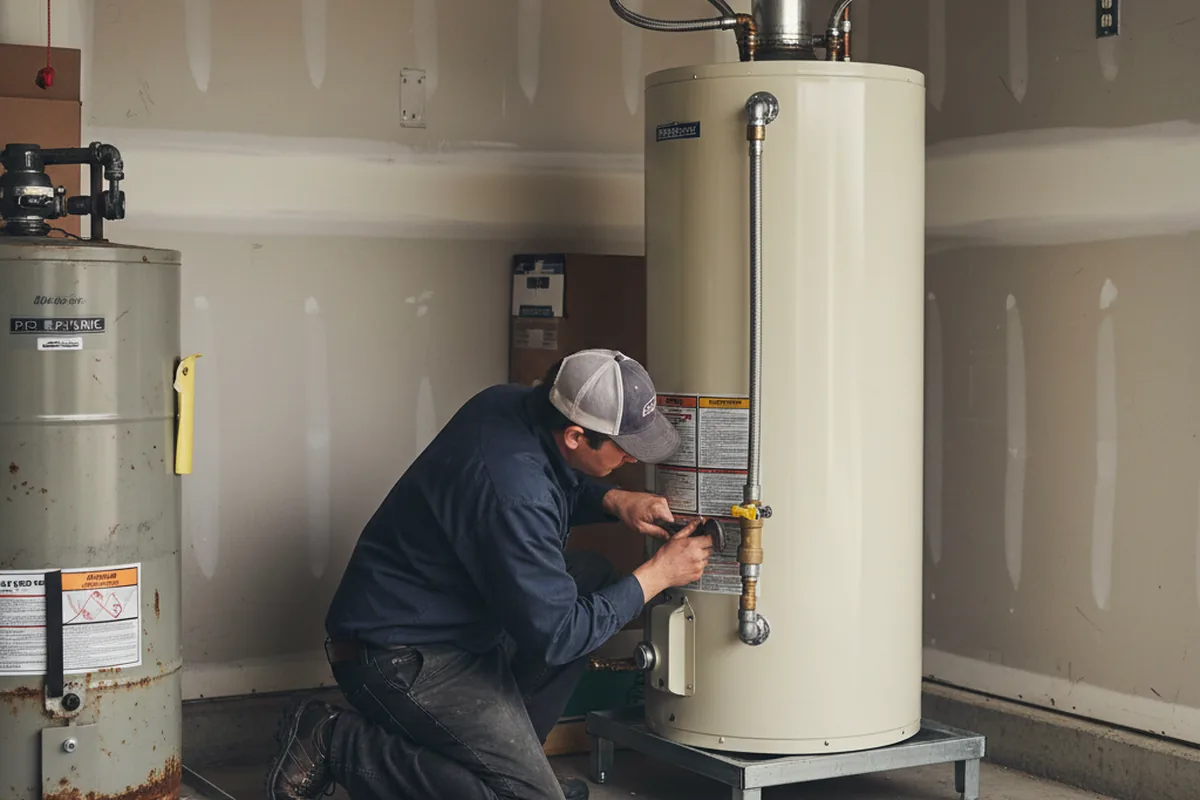 Water heater and shutoff valve replacement in Golden City