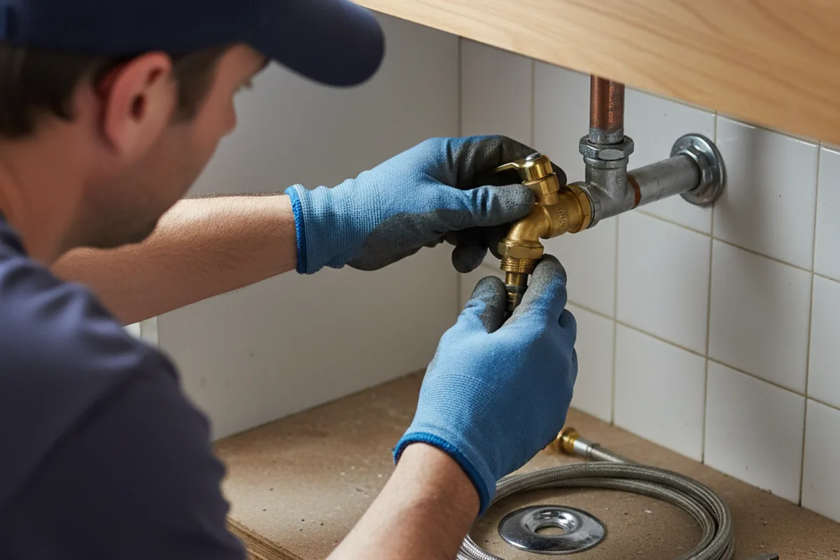 Shutoff valve and fitting work during Emergency Plumbing in Golden City